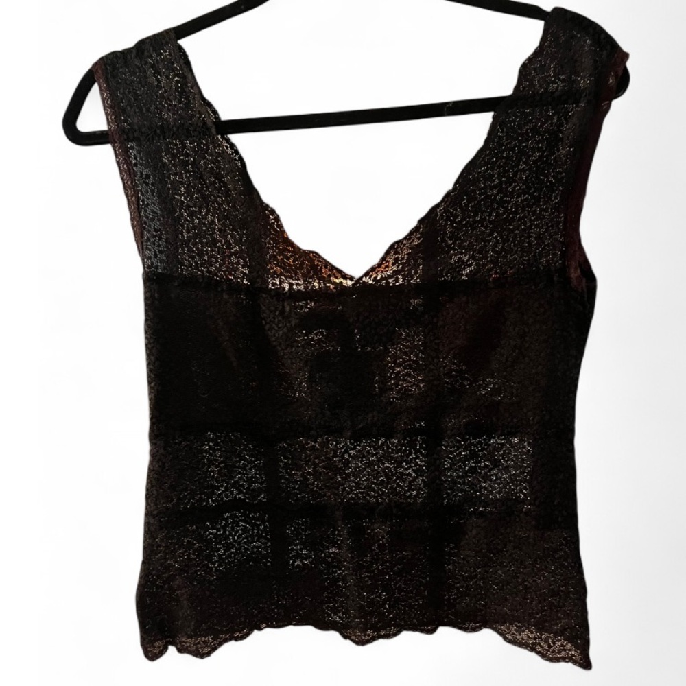 Early 00’s Elegant Black Lace Women's Top
